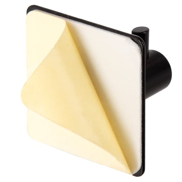 Selvklæbende krog sort RADKA 4,5x4,5 cm 2 stk.