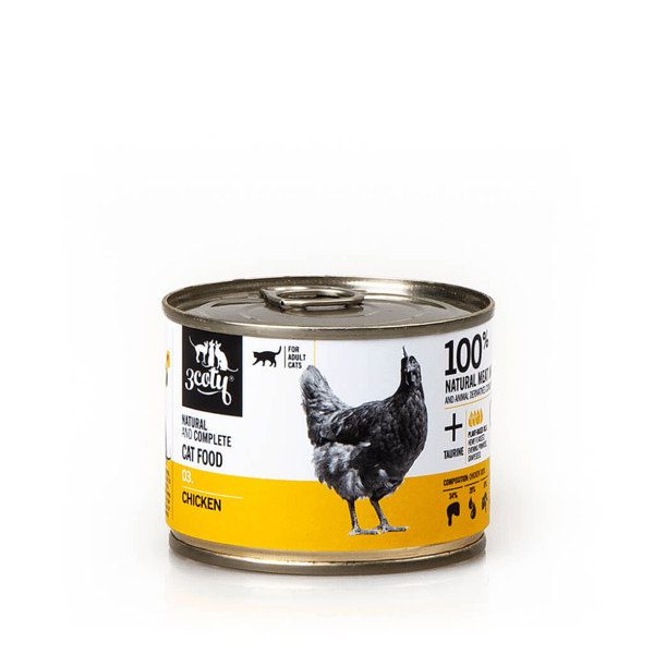 Våtfoder för katter 3Coty blandade smaker Vuxen 6 x 180 g