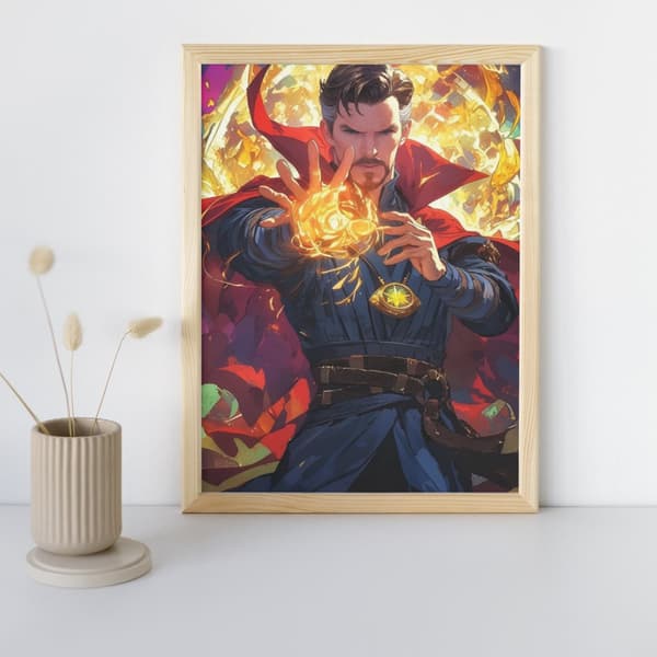 MÅLNING MED SIFFROR MED RAM Marvel Dr. Strange-målningar 40x50 cm