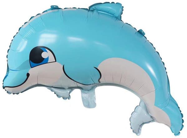 Delfinfolieballong 69x53cm 1 st.