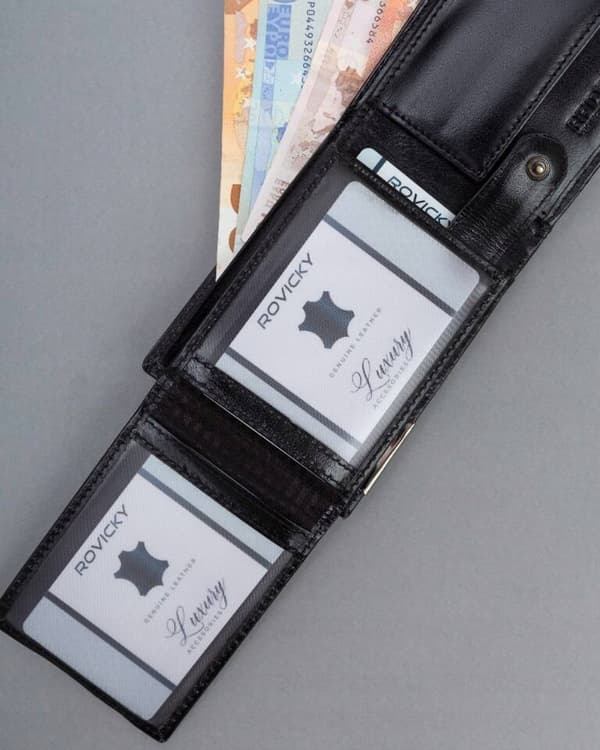 Ronaldo Liten Herrplånbok i Läder med RFID
