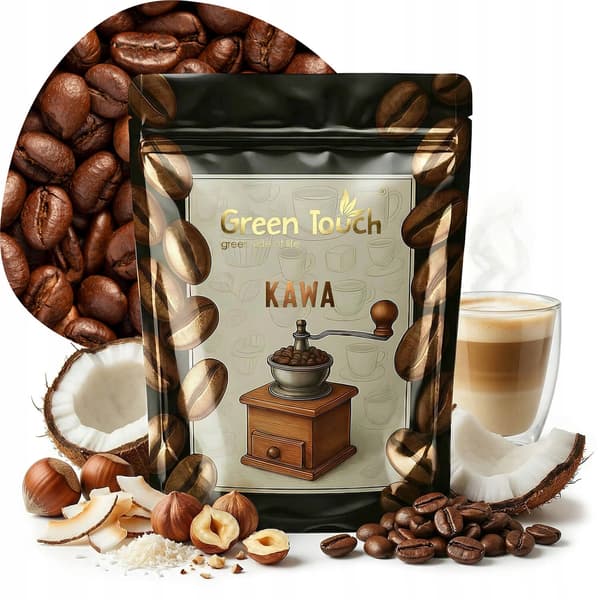 Kaffebønner smagsat nøddekokos 200 g Green Touch