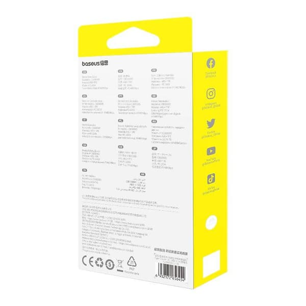 Baseus Free2Draw 3-i-1 USB-C-kabel USB-C/Lightning/Micro 100W, 1,1m (Sort)