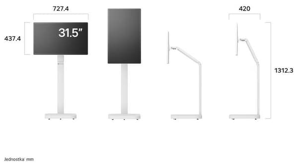 LG Smart 32U889SA-W 31,5 tums 4K UHD IPS-skärm webOS Bluetooth vit