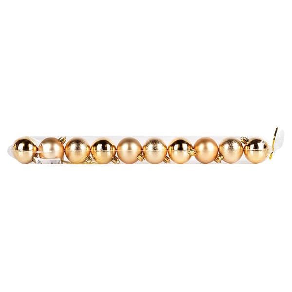 Julkula ej krossbar gyllene 5 cm 10 st
