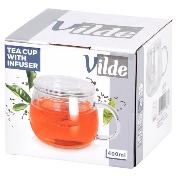 GLASMUSS 400ml MED INFUSER OCH LOCK 139815