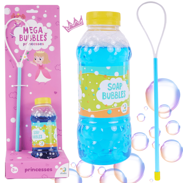 Mega Princess Set bubbelvätska med ring och pinne 300245