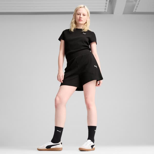 Puma ESS ELEVATED RIB 5 dameshorts sort 68502601 r M