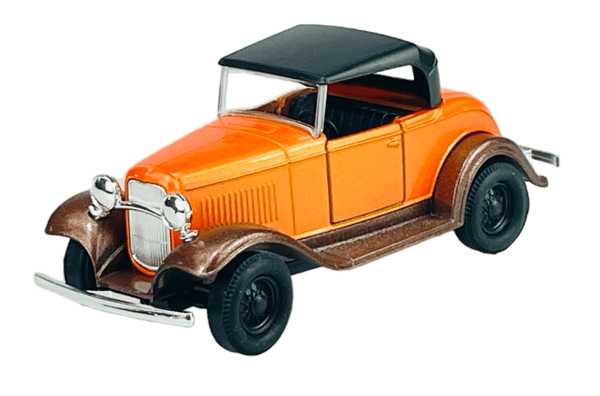 Welly VANHA timer ford model A roadster katolla oranssi 1:34 98875