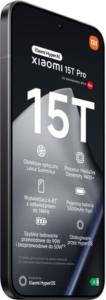 XIAOMI 15T Pro 5G Smartphone 12GB/1TB Sort