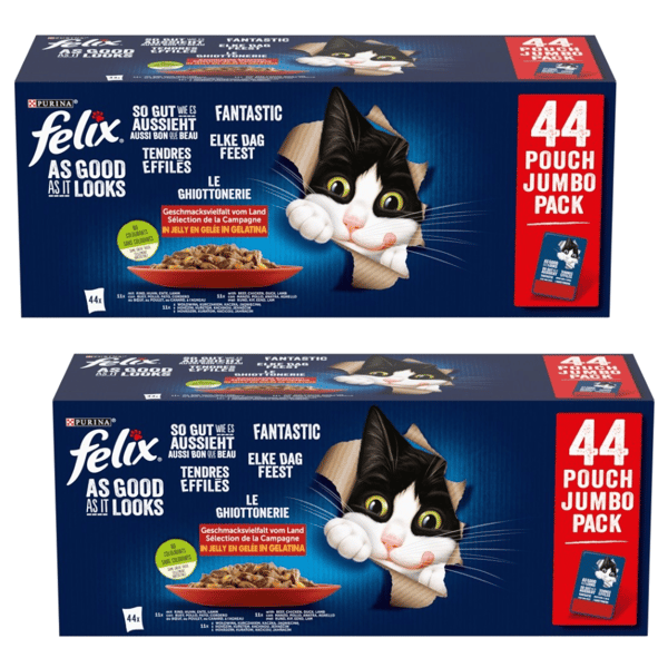 Purina Felix Fantastisk vådfoder til katte 44 x 85 g