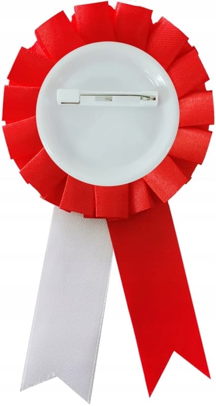 National cotillion af de hvide og røde 1 stk.