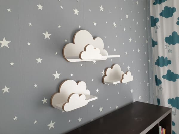 Cloud-hylder sæt med 3 MOLI-Elegance