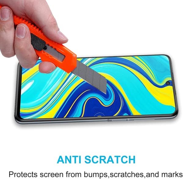 Härdat glas för XIAOMI REDMI NOTE 9S, solidt och hållbart, 2 delar