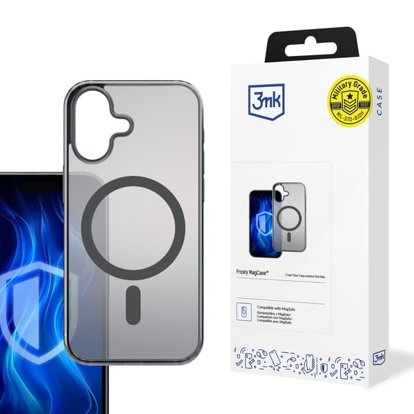 Apple iPhone 16 - 3mk Frosty MagCase Sort