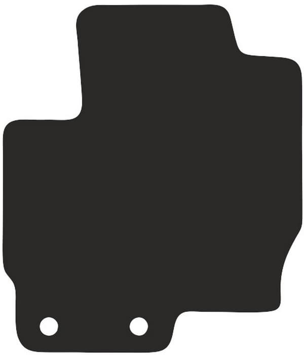 Polyamid førermåtte til: Mitsubishi Colt VII hatchback 2008-2012 gummibelagt førermåtte