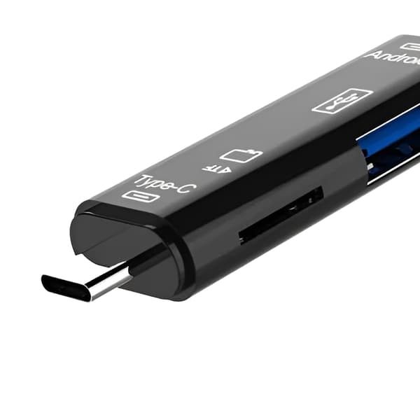 microSD-kortinlukija USB Type-C, micro USB, USB 2.0 -adapteri
