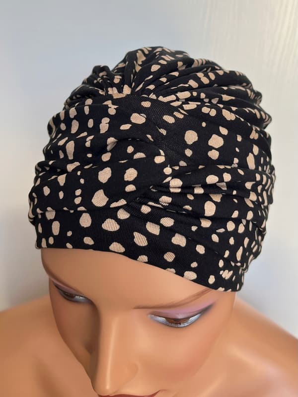 Sara Bm-376 sammenflettet turban, klar til brug selv efter kemoterapi