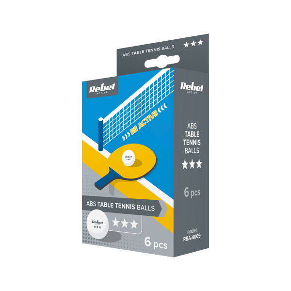 Rebel Active pöytätennispallojen setti, 6 kpl