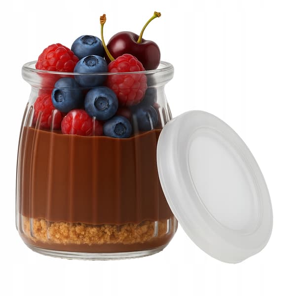 20x beholdere til desserter 150 ml riflet glas til desserter