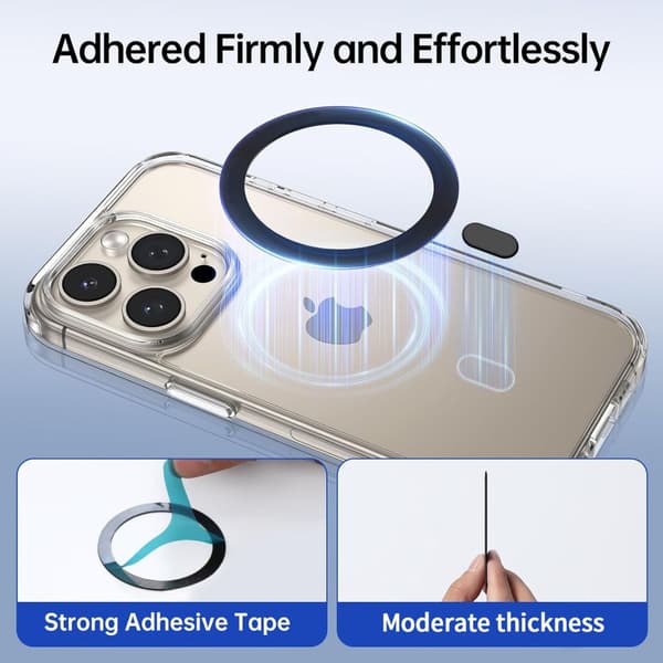 TECH-PROTECT MMP-100 MAGNETISK MAGSAFE-RING 2-PACK SVART & VITT