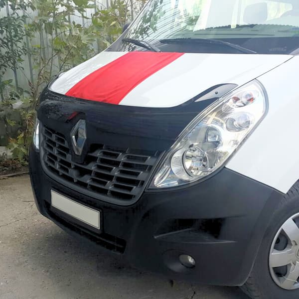 Sort Renault Master motorhjelmsafviser fra 2014 til 2018