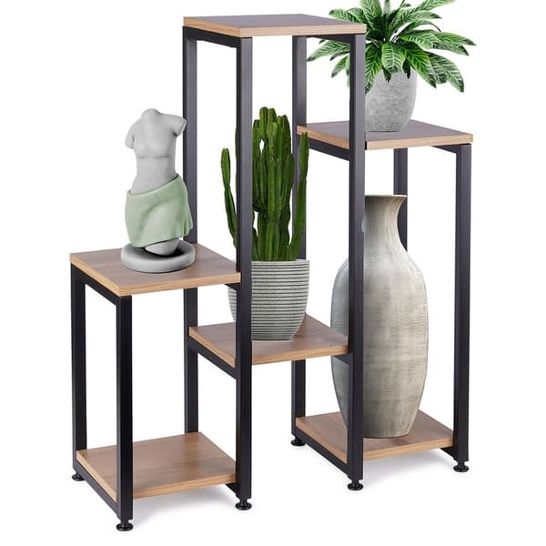 Blomsterställ metall 6-nivå 80 cm