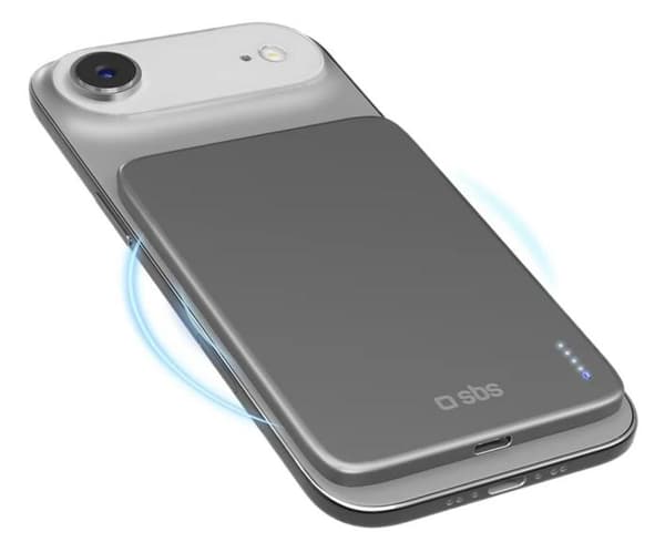 SBS Magnetisk Powerbank 3000mAh 15W MagSafe Grå