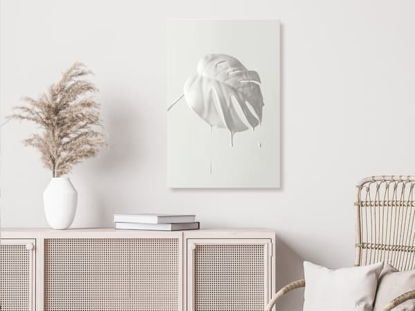 Kuva - Vaalea monstera (yksiosainen) pystysuora