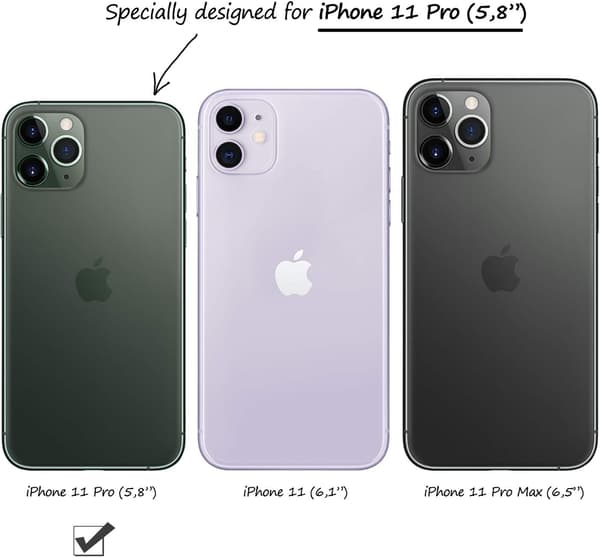 ETUI TIL APPLE IPHONE 11 PRO MASSIV SILIKONE KLAR BAGSIDER