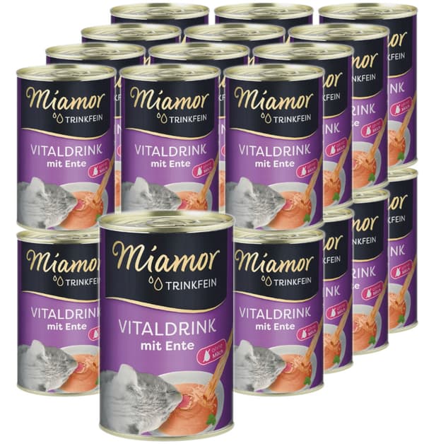 Miamor VITALDRINK våtfoder för katter med anka 24x135 ml