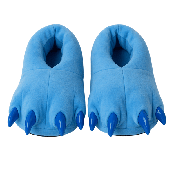 Bløde børneslippers Paws Stitch 3D blå med kløer 27-32