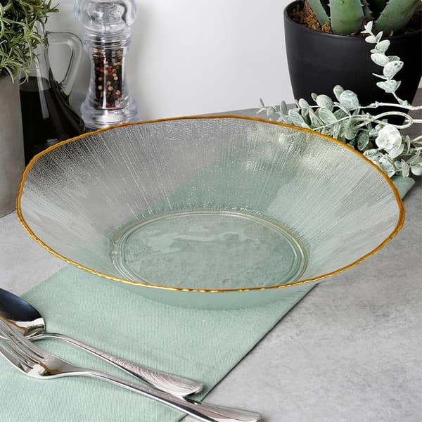 Glasbar salladsskål gyllene 29,5 cm, 1,6 l