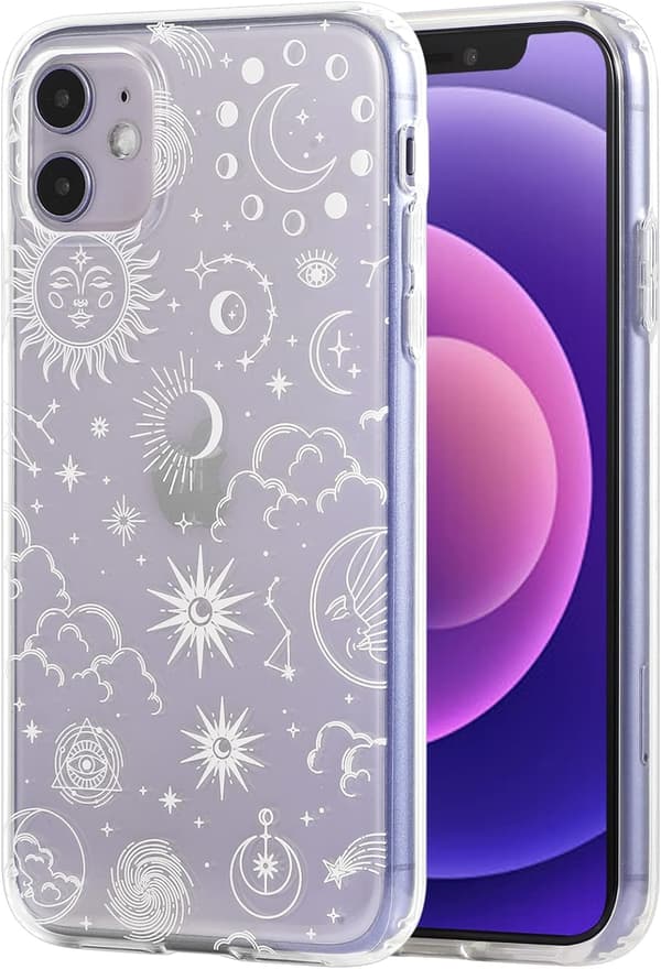 ETUI TIL APPLE IPHONE 11 6,1" MASSIV SILIKONE CLEAR BACK SKY