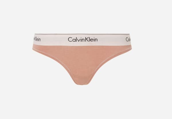 Calvin Klein dame lyserøde trusser med logo M 2A5D4_C* TIA