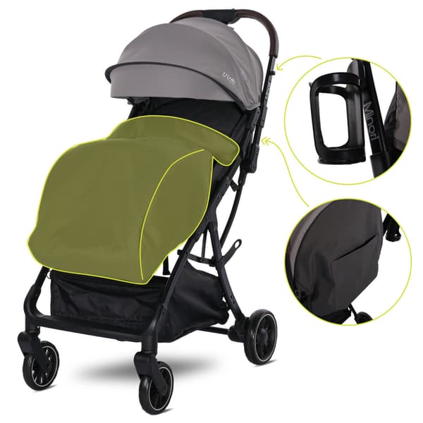 Lorelli Minori - klapvogn med automatisk foldning op til 22 kg | Grå