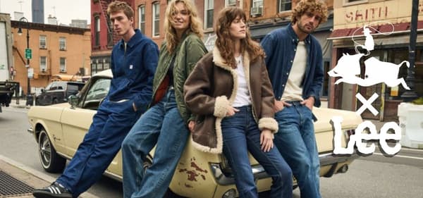 Lee PLAIN RELAXED lös herrsweatshirt i ecru bomull storlek M