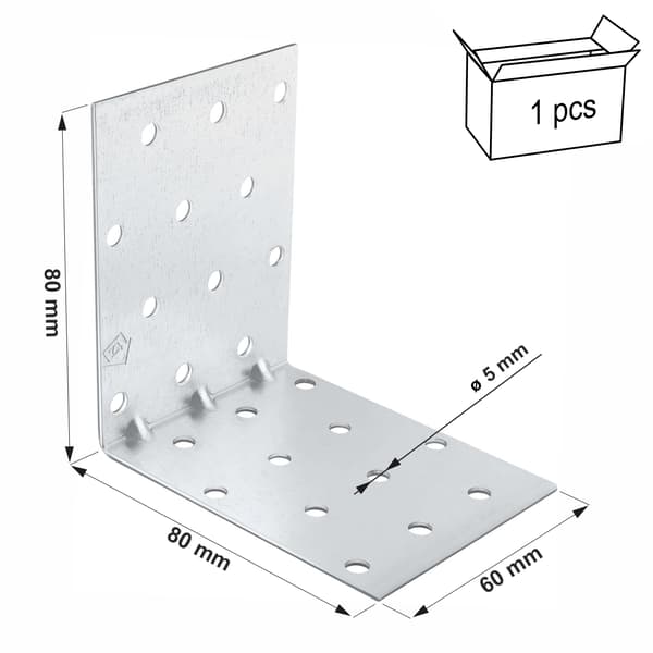 Monterointikulma käsitelty KMP8 80x80x60x1,5 (1)