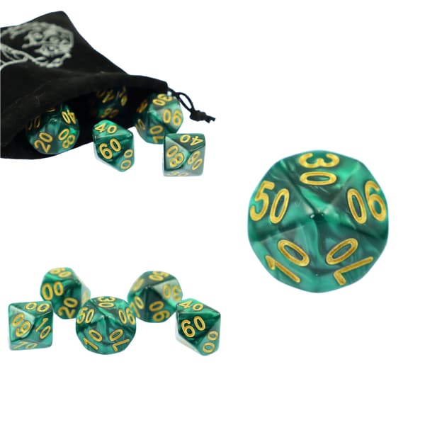 RPG Terning Ti-Sidet D10 Terning 00-90 Rejsendes Amulet