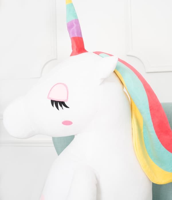 Unicorn Felix 160 cm - vit