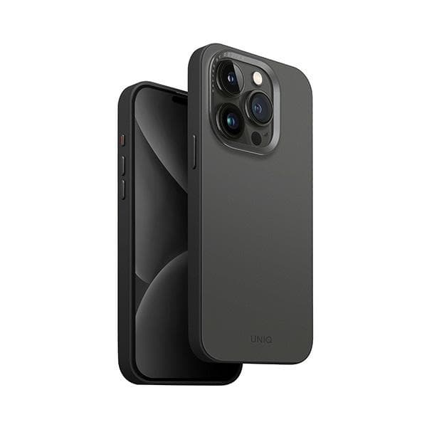 UNIQ Lyden DS iPhone 15 Pro Max 6.7 Magclick Opladningsetui Grå-Sort