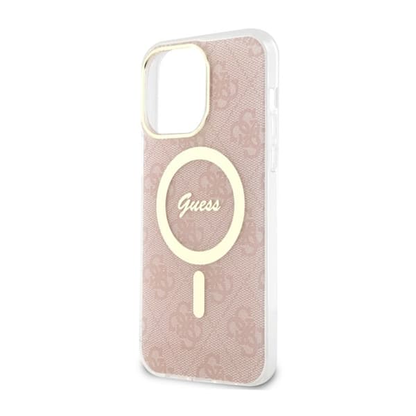 Guess 4G MagSafe - iPhone 14 Pro Max-skal (rosa)