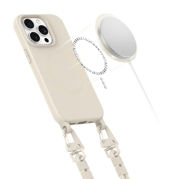 TECH-PROTECT MAGNÆSKE MAGSAFE IPHONE 15 PRO COSMIC LATTE