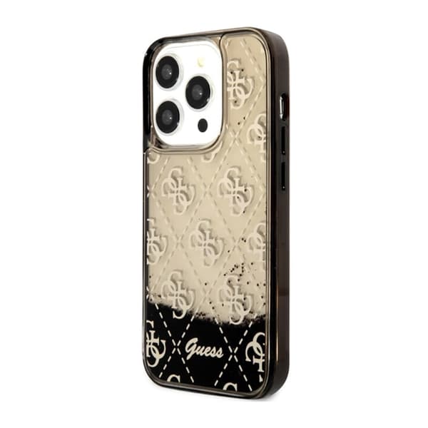 Guess Liquid Glitter Translucent 4G - iPhone 14 Pro cover (sort)