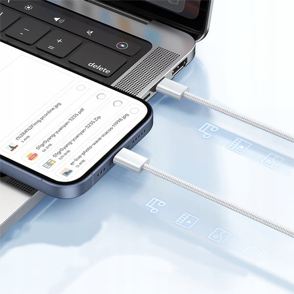 MCDODO OPLADEKABEL USB-C HURTIGOPLADNING USB TYPE C TIL IPHONE 15 1M