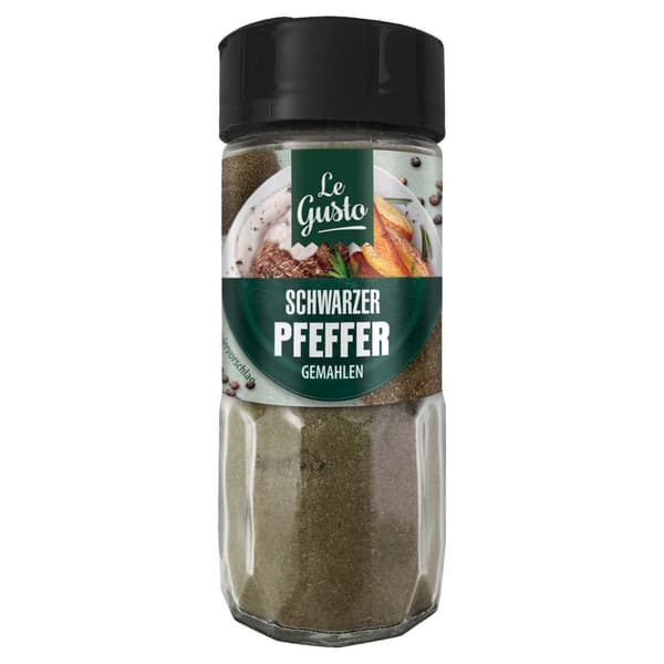 Le Gusto Malen Svartpeppar 50 g
