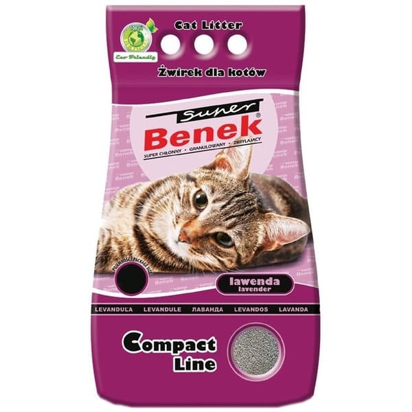 Super Benek Compact Lavender 25L Aktiv kattegrus