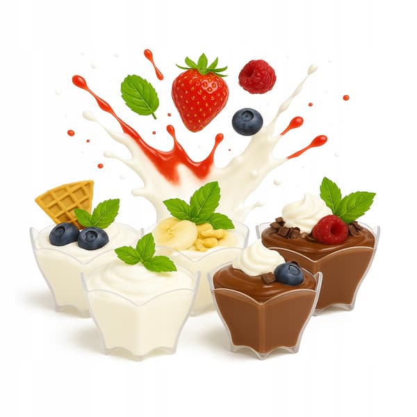 48x DESSERTKOPPAR 90 ml QUEEN-behållare för dessertprovning
