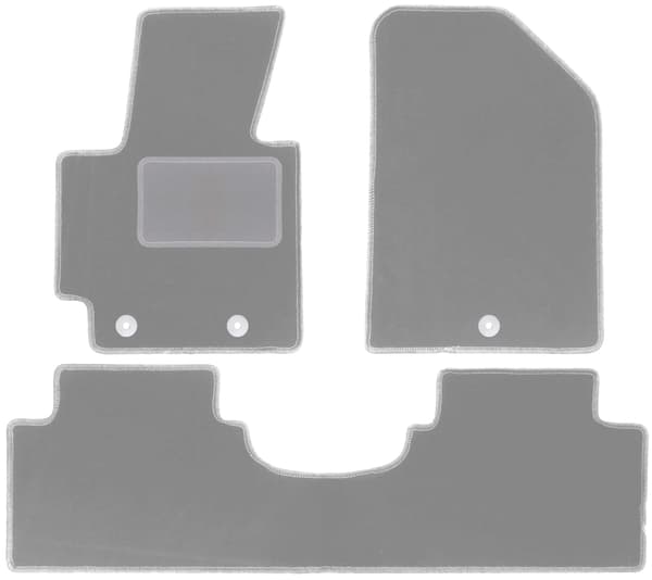 Grå bilmåtter til Kia Soul II minivan (2013-)