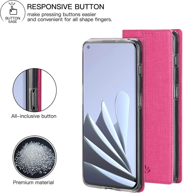 ONEPLUS 10 PRO FODRAL ROSA PREMIUM TEXTURMATERIAL